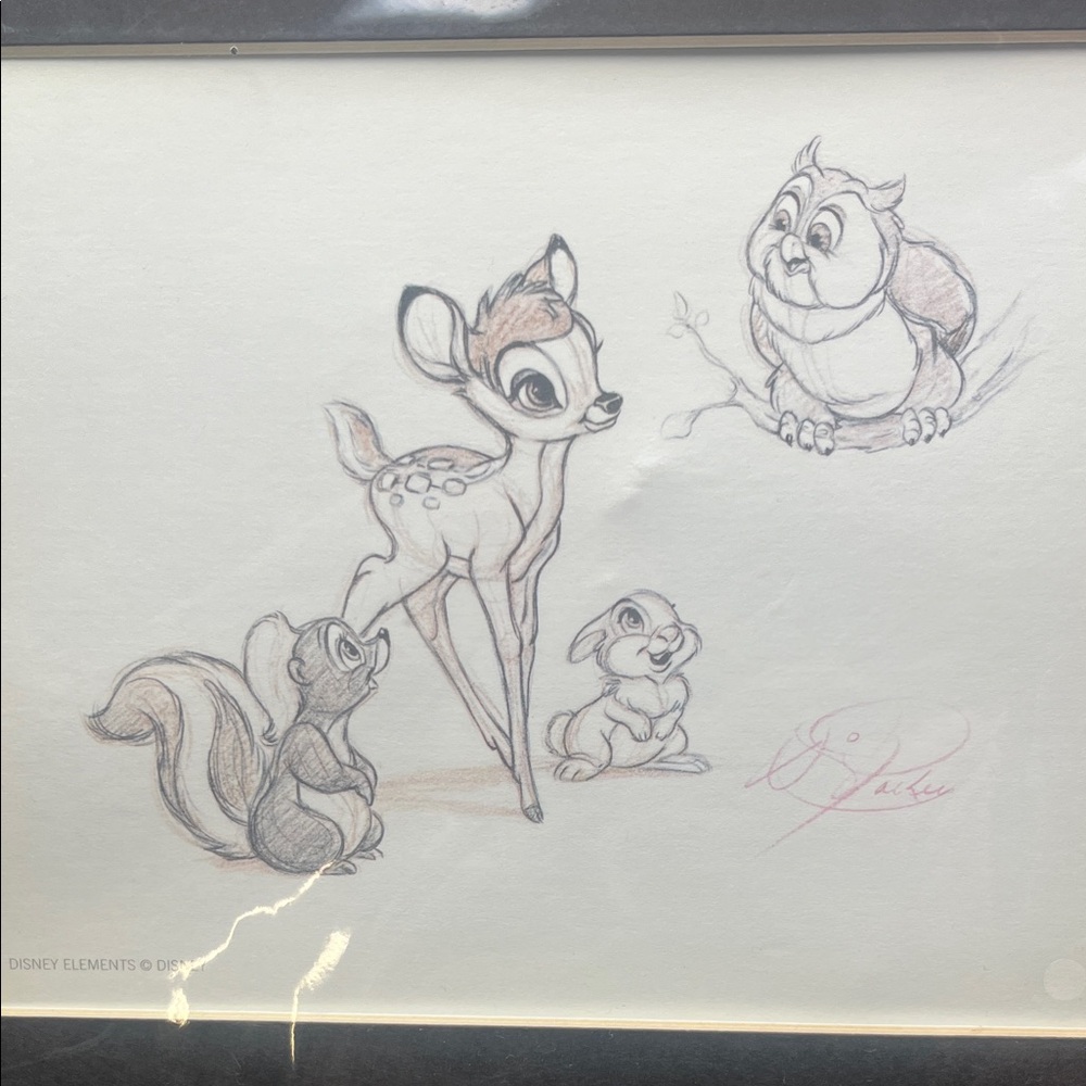 Disney Bambi and Friends Sketch in Black and White - Picture 2 of 6